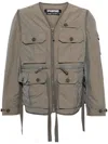 Spoonyard Detachable-sleeve Jacket In Grey