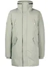 Spoonyard Hooded Padded Coat In Green