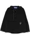 Spoonyard Lace Up Anorak Jacket In Black