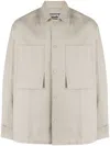 Spoonyard Logo-embroidered Oversized Shirt In Neutrals