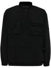 Spoonyard Multi Pocket Long-sleeves Windbreaker In Black