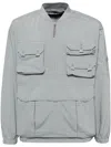 Spoonyard Multi Pocket Long-sleeves Windbreaker In Grey