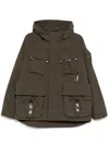 Spoonyard Multi Pockets Hooded Jacket In Brown