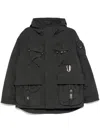 Spoonyard Multi Pockets Hooded Jacket In Grey