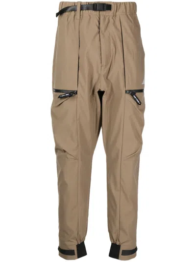 Spoonyard Primeflex Drop-crotch Tech Joggers In Braun