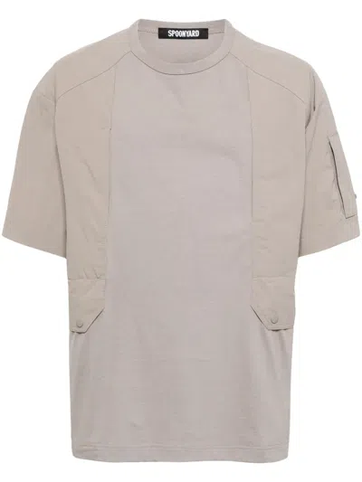 Spoonyard Short-sleeve Cotton T-shirt In Grey