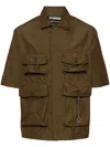 Spoonyard Short-sleeve Military Shirt In Brown