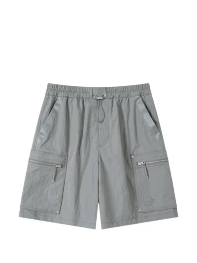 Spoonyard Zippered-pocket Cargo Shorts In Gray