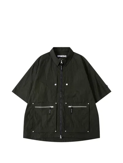 Spoonyard Zip-up Pocket Shirt In Green