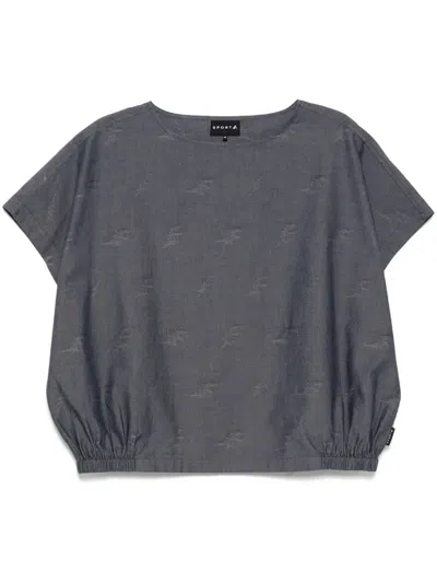 Sport B. By Agnès B. Aop Short-sleeved Top In Blue