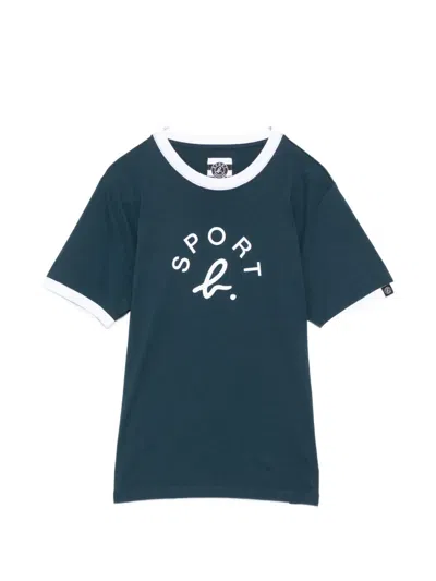 Sport B. By Agnès B. Arch Logo Ringer Tee In Blue