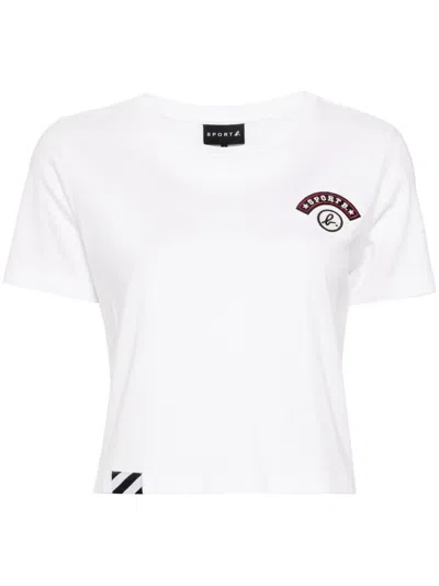 Sport B. By Agnès B. Authentic Arch Logo T-shirt In White