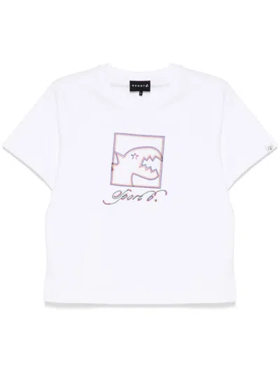 Sport B. By Agnès B. Box Dino T-shirt In White