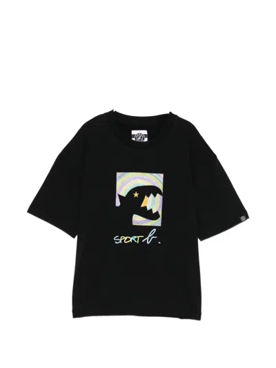 Sport B. By Agnès B. Box Dino T-shirt In Black