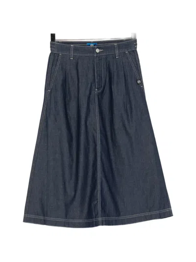 Sport B. By Agnès B. Chambray Midi Skirt In Blau