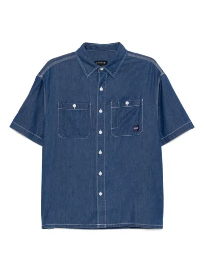 Sport B. By Agnès B. Chambray Shirt In Blue