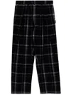 Sport B. By Agnès B. Check Pattern Wide Pants In Blau