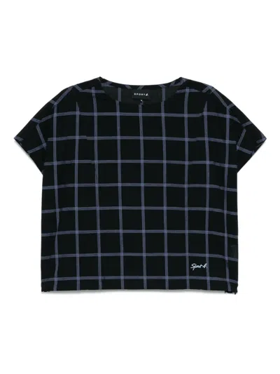 Sport B. By Agnès B. Checked Top