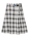 Sport B. By Agnès B. Checkered Plaid Skirt In Multi