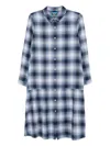 Sport B. By Agnès B. Checkered-print Dress In Blue