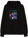 Sport B. By Agnès B. Chenille Hoodie In Schwarz