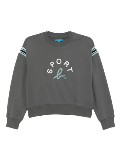 Sport B. By Agnès B. Cropped-sweatshirt In Gray