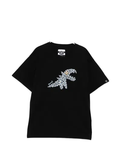 Sport B. By Agnès B. Danity Flower Dino T-shirt In Black