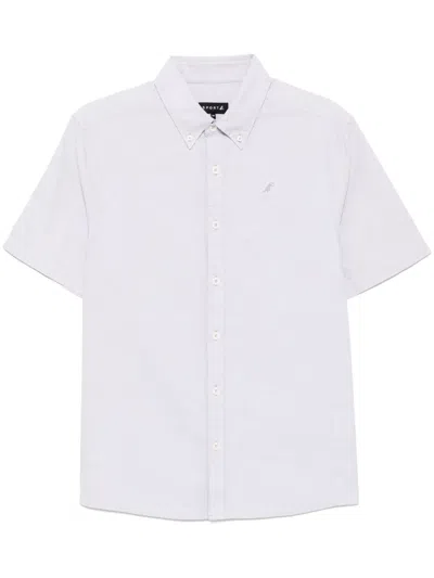 Sport B. By Agnès B. Dino-badge Oxford Shirt In Grey