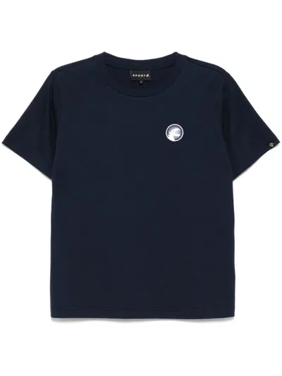 Sport B. By Agnès B. Dino-badge T-shirt In Blue