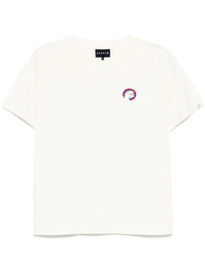 Sport B. By Agnès B. Dino-badge T-shirt In Neutrals