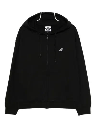 Sport B. By Agnès B. Dino-embroidered Hoodie In Black