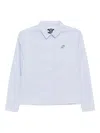 Sport B. By Agnès B. Dino-embroidered Shirt In Blue