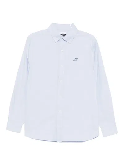 Sport B. By Agnès B. Dino-embroidered Shirt In Blue