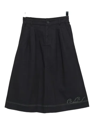 Sport B. By Agnès B. Dino-embroidered Skirt In Black