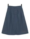 Sport B. By Agnès B. Dino-embroidered Skirt In Blue