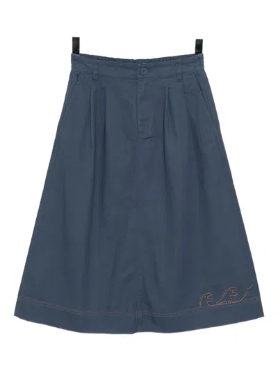 Sport B. By Agnès B. Dino-embroidered Skirt In Blue