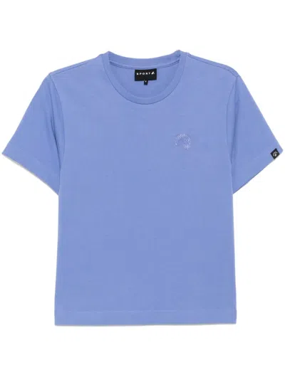 Sport B. By Agnès B. Dino-embroidered T-shirt In Violett