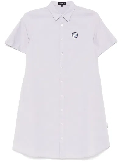 Sport B. By Agnès B. Dino Embroidery Dress In Grey
