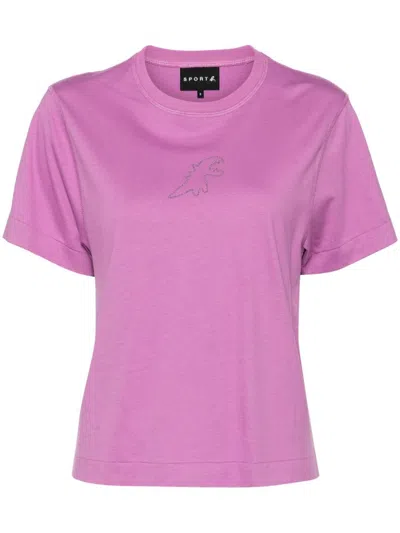 Sport B. By Agnès B. Dino-logo T-shirt In 紫色
