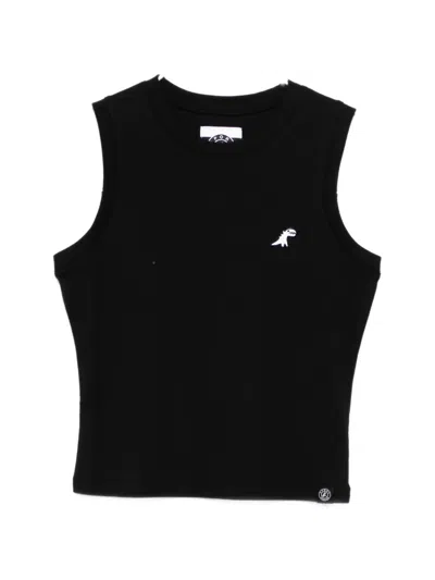 Sport B. By Agnès B. Dino Logo-patched Tank Top In Black