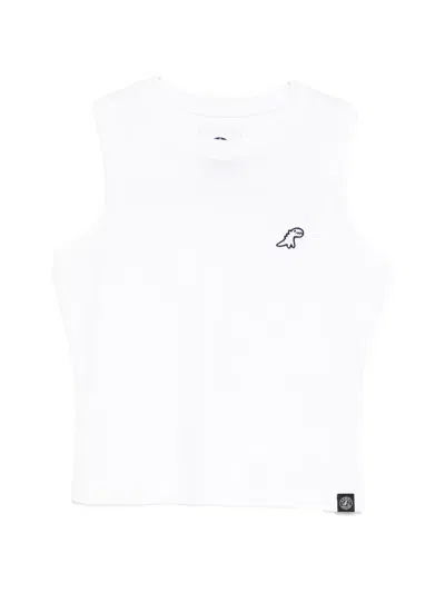 Sport B. By Agnès B. Dino Logo-patched Tank Top In White