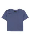 Sport B. By Agnès B. Dino Open Embroidery Tee In Purple