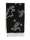 Sport B. By Agnès B. Dino-print Scarf In Black