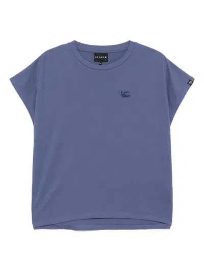 Sport B. By Agnès B. Dino Satin T-shirt In Blue