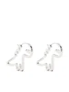 Sport B. By Agnès B. Dino-shape Earrings In Metallic