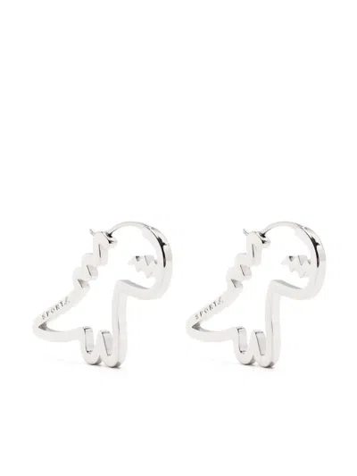 Sport B. By Agnès B. Dino-shape Earrings In Metallic