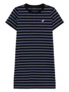 Sport B. By Agnès B. Dino Stripe Dress In Black