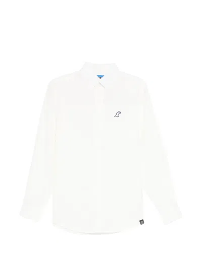 Sport B. By Agnès B. Dino-embroidered Shirt In White