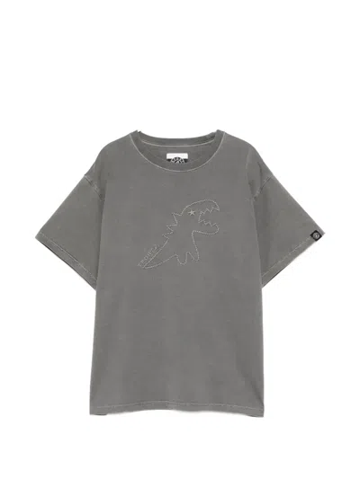 Sport B. By Agnès B. Dino-embroidered T-shirt In Gray