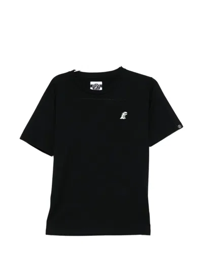 Sport B. By Agnès B. Dino-patch Crew-neck T-shirt In Black